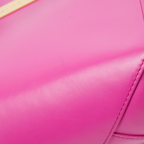 BALENCIAGA Magenta Leather Small Cable Shopper Tote - Picture 8 of 8